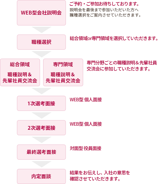 2026年度卒採用の流れ