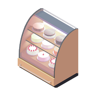 ショーケースも…